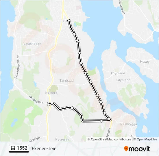 1552 Bus Line Map
