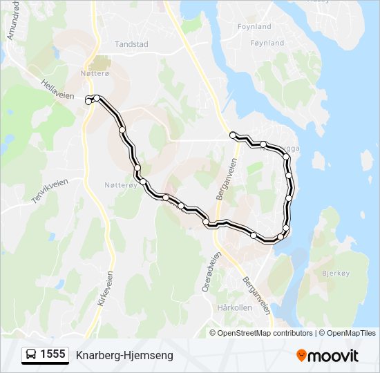 1555 Bus Line Map