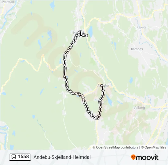 1558 Bus Line Map