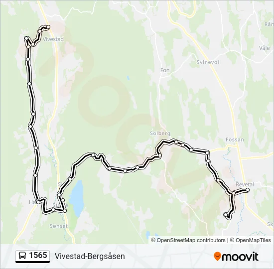 1565 Bus Line Map