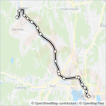 1567 Bus Line Map