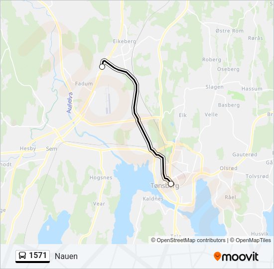 1571 Bus Line Map