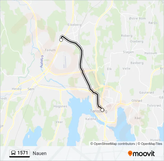 1571 Bus Line Map