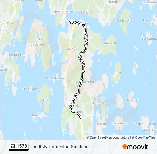 1573 Bus Line Map