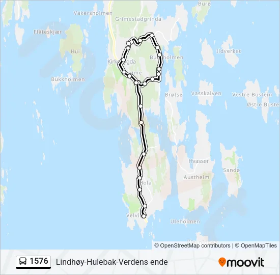 1576 Bus Line Map
