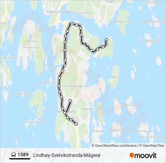 1589 Bus Line Map