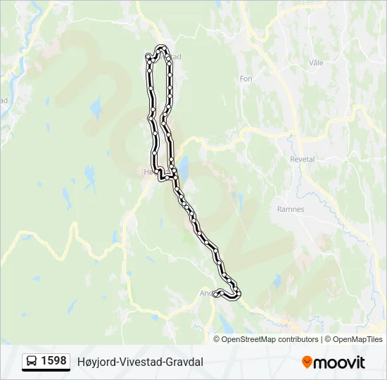 1598 Bus Line Map