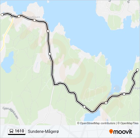 1610 Bus Line Map