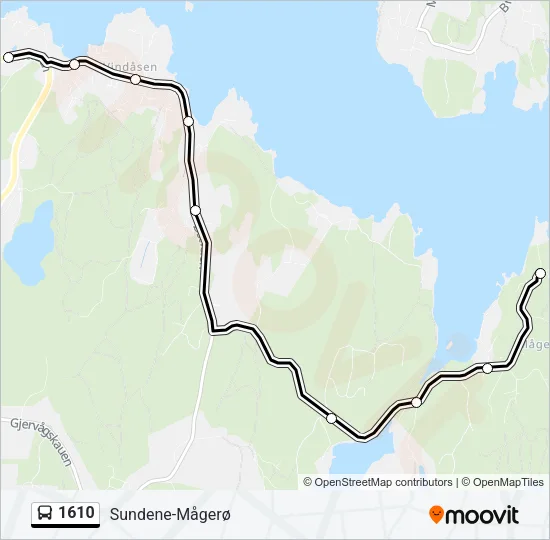 1610 Bus Line Map
