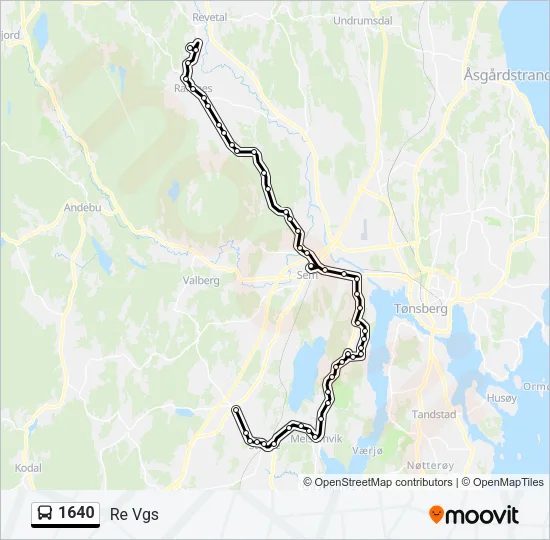 1640 Bus Line Map