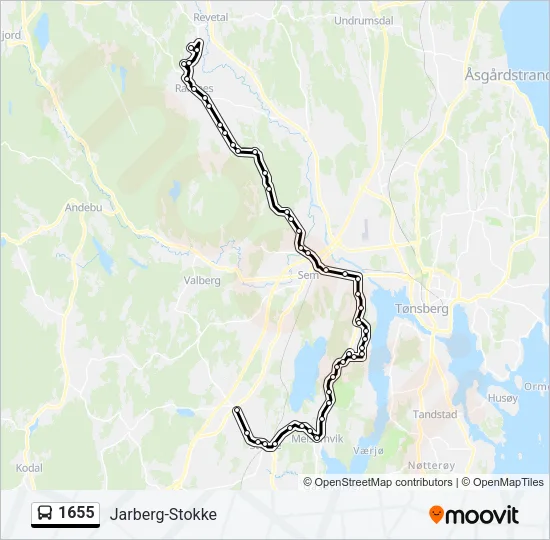 1655 Bus Line Map