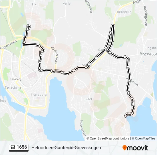 1656 Bus Line Map