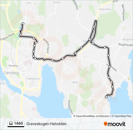 1660 Bus Line Map