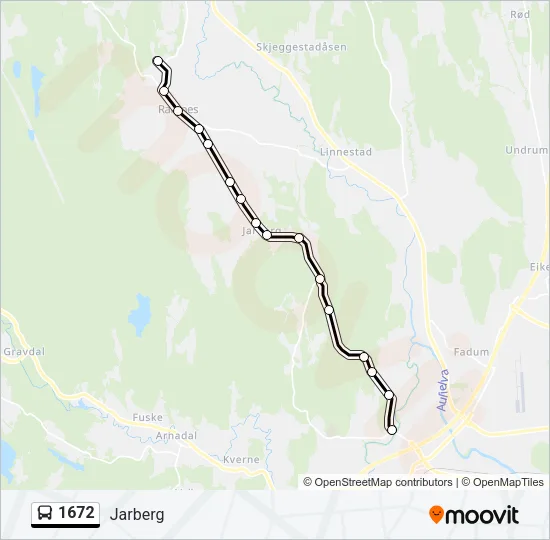 1672 Bus Line Map
