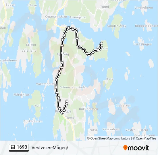 1693 Bus Line Map