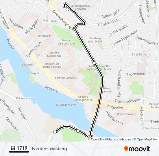 1719 Bus Line Map