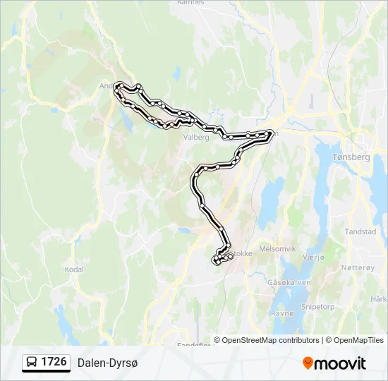 1726 Bus Line Map