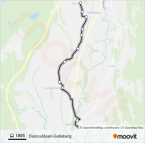 1805 Bus Line Map