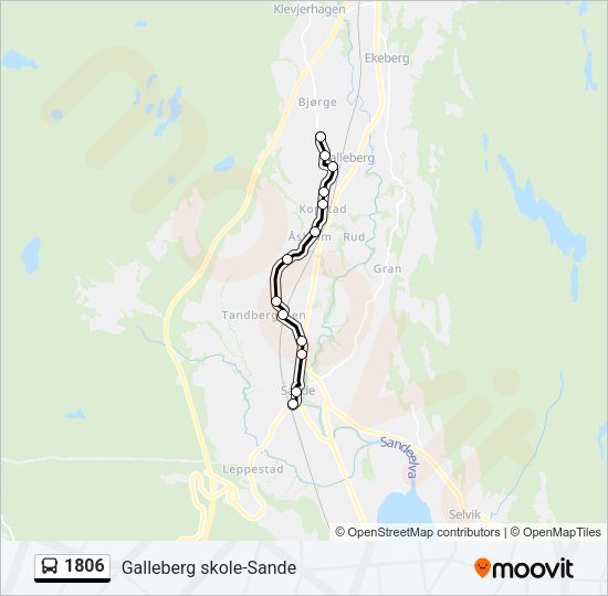 1806 Bus Line Map