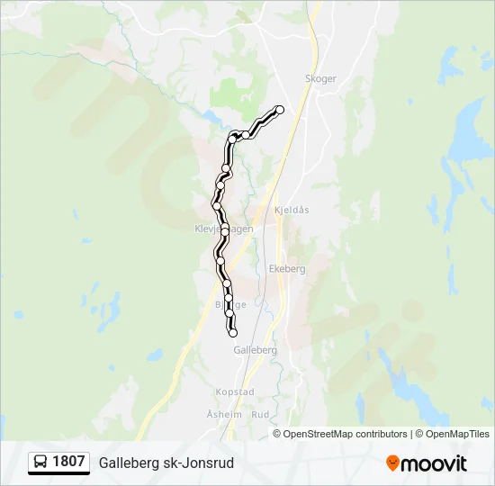 1807 Bus Line Map