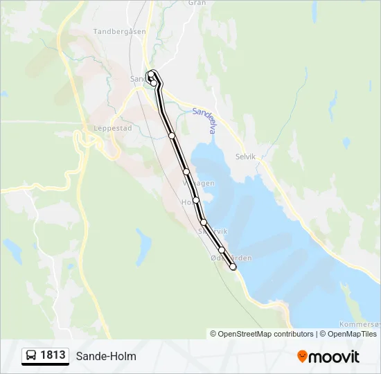 1813 Bus Line Map