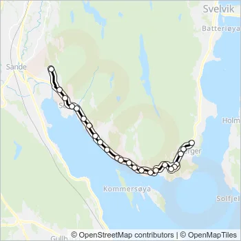 1815 Bus Line Map