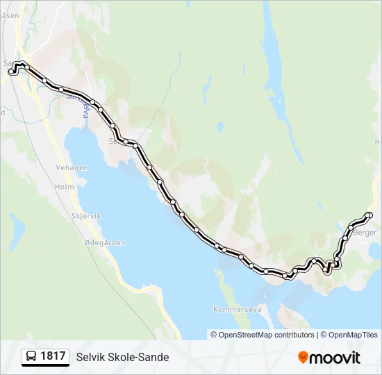 1817 Bus Line Map