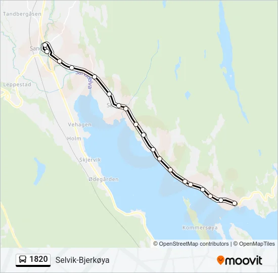 1820 Bus Line Map