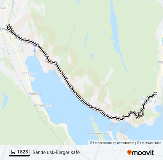 1823 Bus Line Map