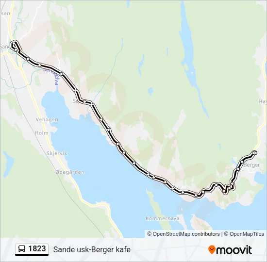 1823 Bus Line Map