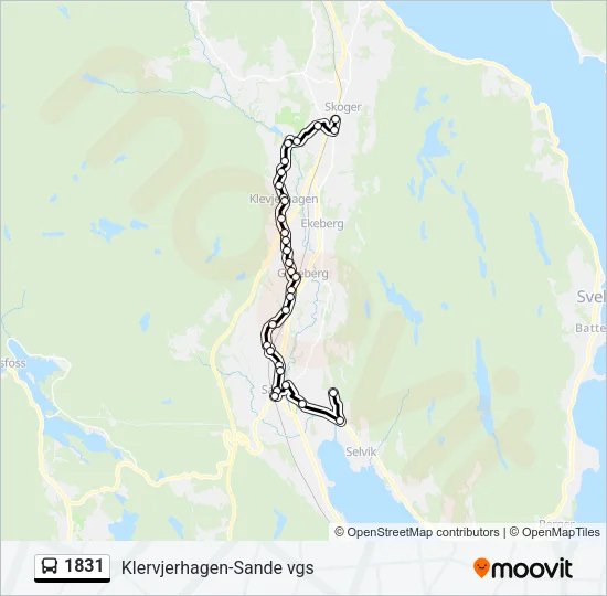 1831 Bus Line Map