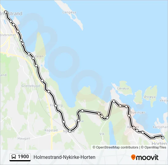 1900 Bus Line Map