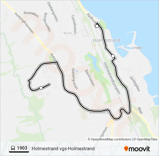 1903 Bus Line Map