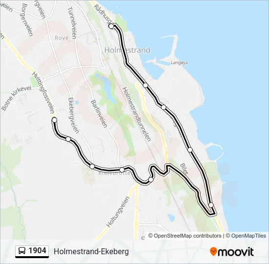 1904 Bus Line Map