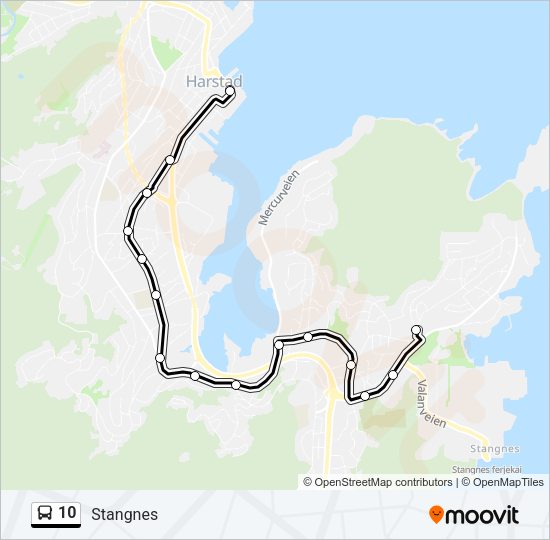 10 Bus Line Map