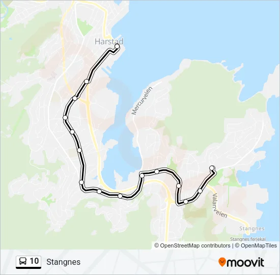 10 Bus Line Map