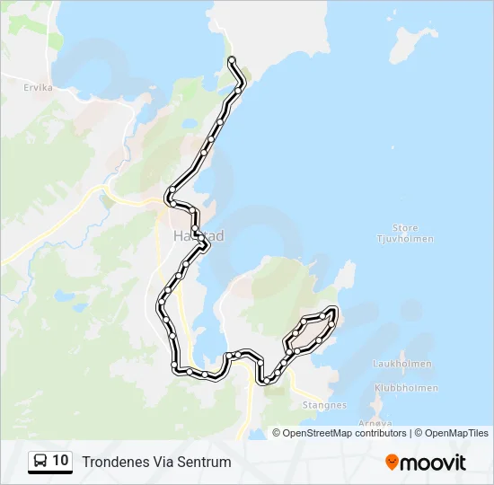10 Bus Line Map
