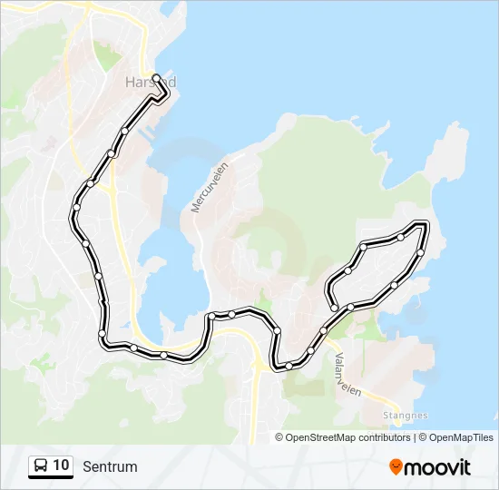10 Bus Line Map