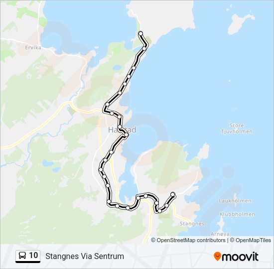 10 Bus Line Map