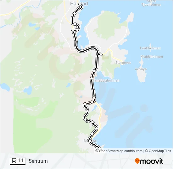 11 Bus Line Map