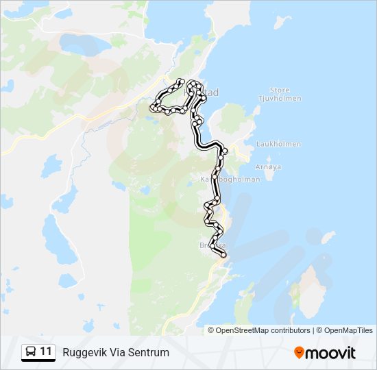 11 Bus Line Map