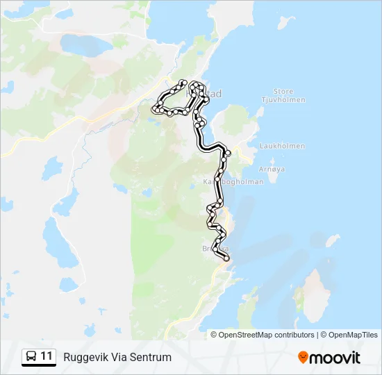 11 Bus Line Map