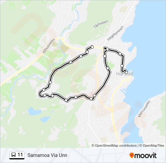 11 Bus Line Map