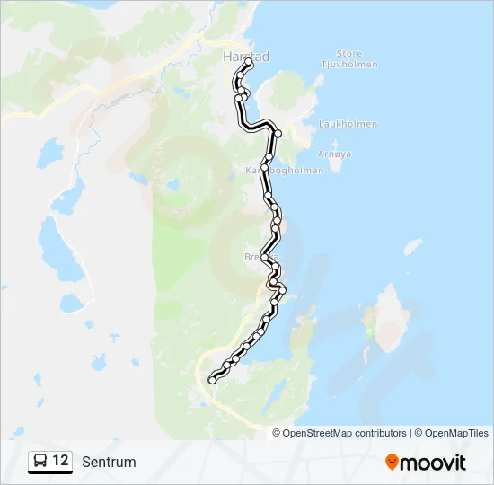 12 Bus Line Map