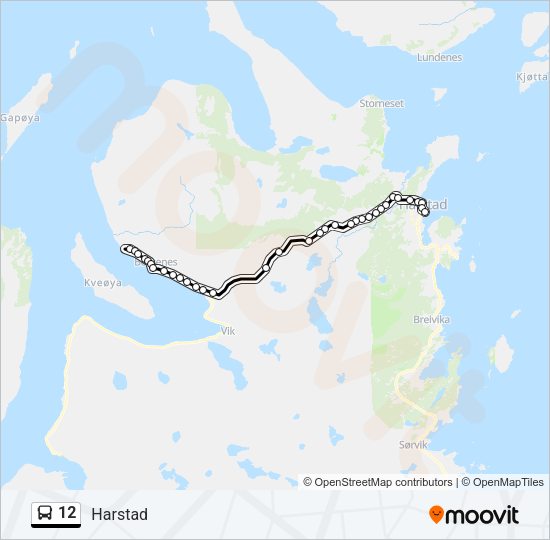 12 Bus Line Map