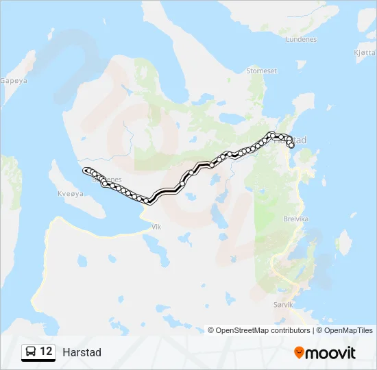 12 Bus Line Map