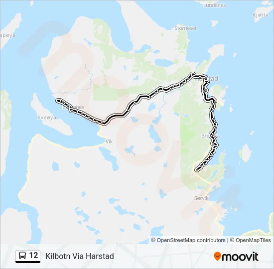 12 Bus Line Map