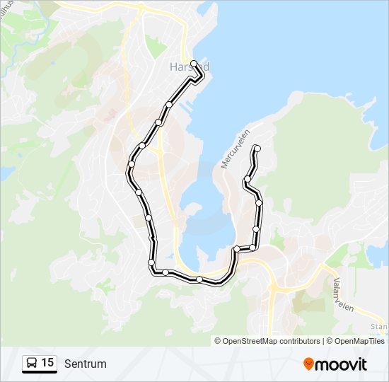 15 bus Line Map