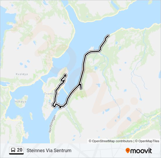 20 Bus Line Map