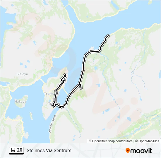 20 Bus Line Map